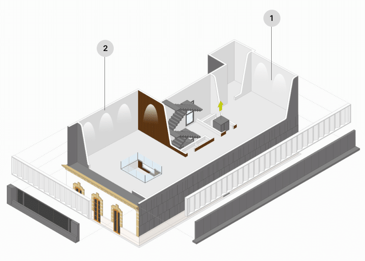 Ilustración con la distribución de la exposición sobre la transformación de Roquetas de Mar